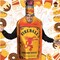Fireball Get Real Bottle Costume Burnt Orange Tunic Cinnamon Whisky Print Halloween Party Outfit